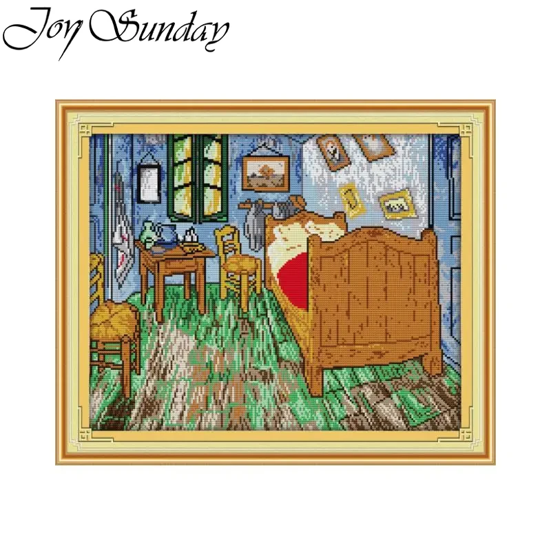 Joy Sunday Van Gogh Kit jahit  - Embroidery Meaning ulasan dan harga