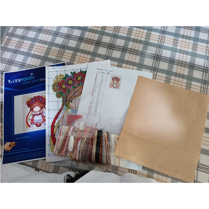 Kit Jahit Silang DIY Set Dekor - Embroidery Lady Bug ulasan dan harga