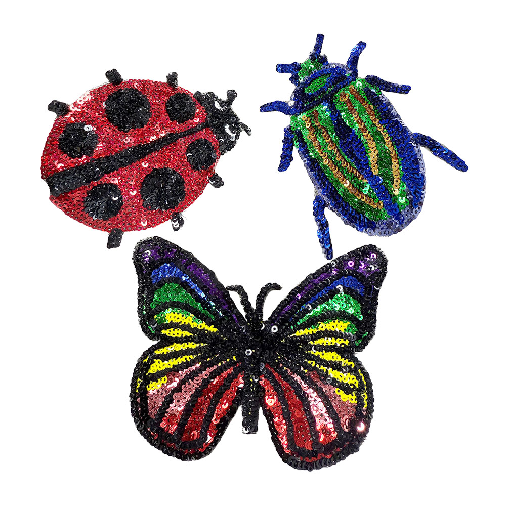 Patch Bordir Payet Kupu-kupu L - Embroidery Lady Bug ulasan dan harga