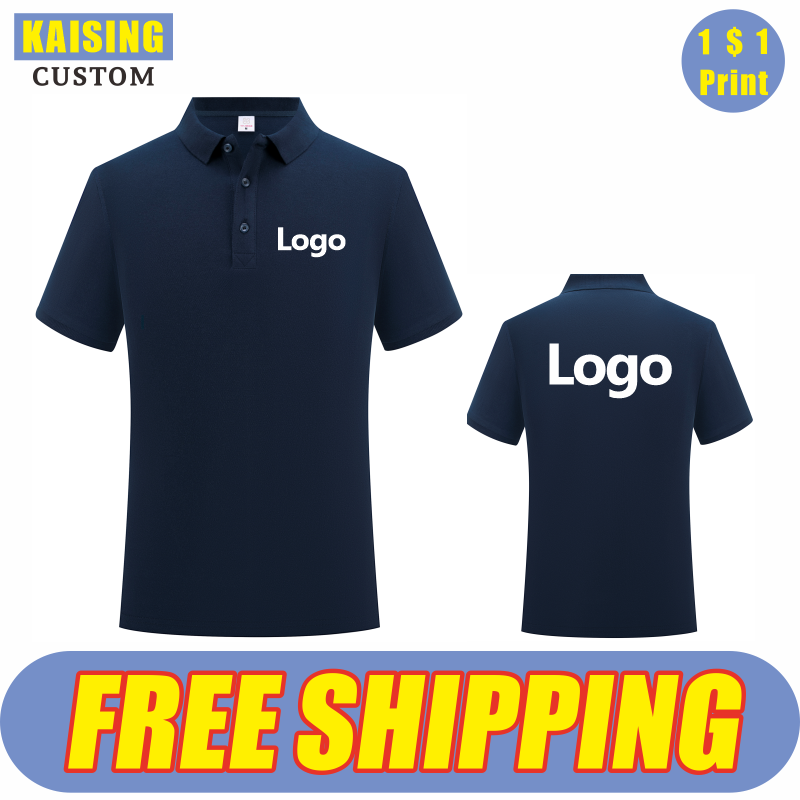 KAISING Kemeja Polo Katun Murn - Embroidery Design Logo ulasan dan harga