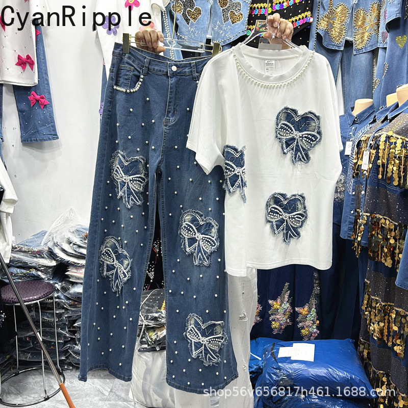 Set Dua Potong Wanita Musim Se - Embroidery Cotton Shirt ulasan dan harga