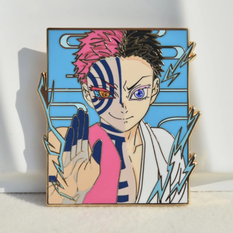 Pin enamel Demon Slayer Kimets - Embroidery Reddit ulasan dan harga
