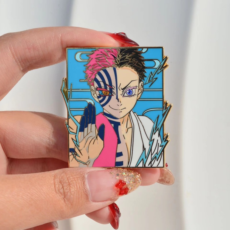 Pin enamel Demon Slayer Kimets - Embroidery Reddit ulasan dan harga