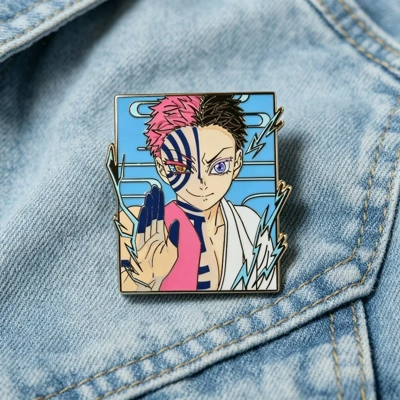 Pin enamel Demon Slayer Kimets - Embroidery Reddit ulasan dan harga