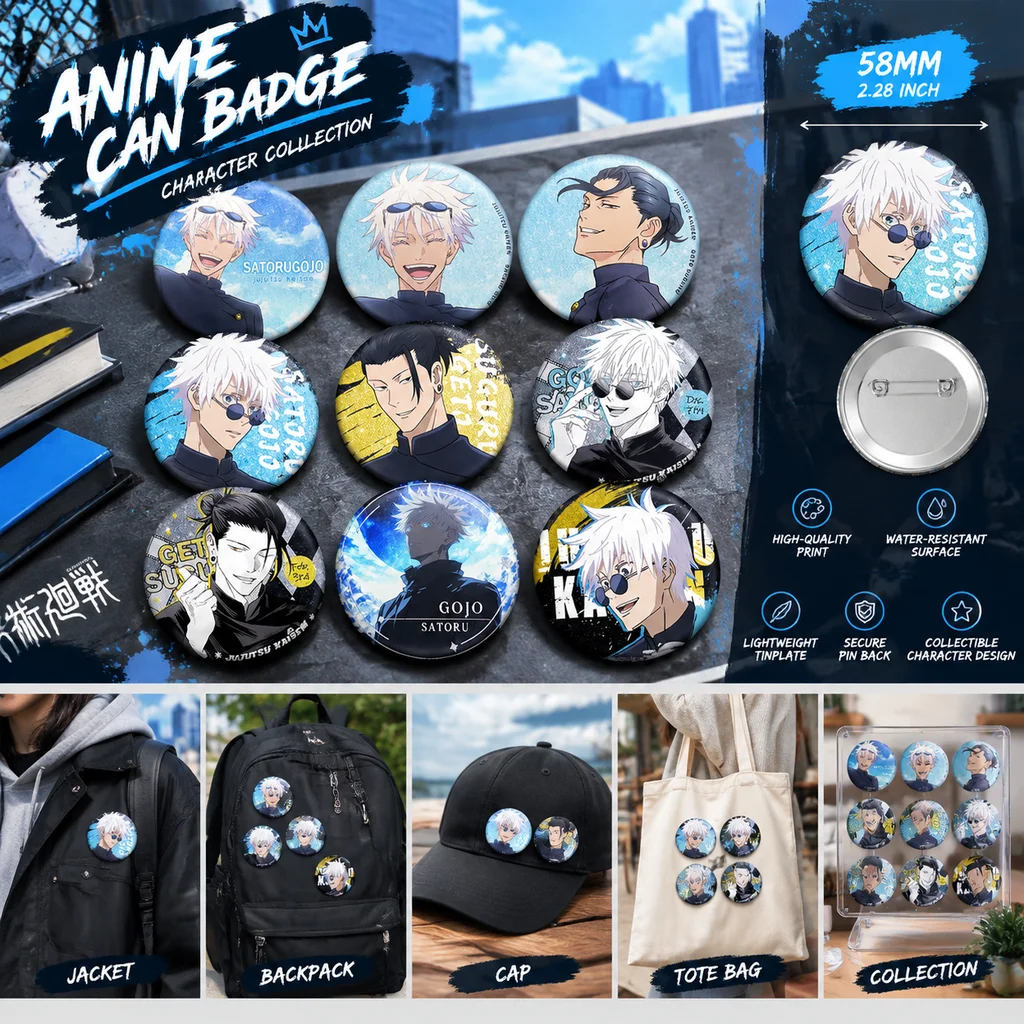 Lencana Jujutsu Kaisen Pet58,  - Embroidery Reddit ulasan dan harga